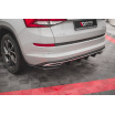 Vložka zadného nárazníka pre Škoda KodiaQ Sportline, Maxton Design (čierny lesklý plast ABS)