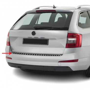 Nerez kryt zadného nárazníka v imitácii karbónu Omtec Škoda Octavia III 2013-19 kombi Nerez kryt zadného nárazníka v imitácii karbónu Omtec Škoda Octavia III 2013-19 kombi