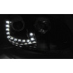 VW Golf 5 10.2003-09 predné číre svetlá LED DRL black (LPVWM6)