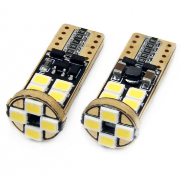 Žiarovka 12 SMD LED T10 (W5W) 12V/24V biela CAN-BUS Žiarovka 12 SMD LED T10 (W5W) 12V/24V biela CAN-BUS