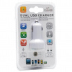 LED USB nabíjačka, modré podsvietenie 12-24V (1,01 do 2,1 A)