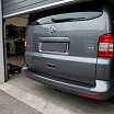 Nerez brúsený čierny kryt zadného nárazníka VW T5