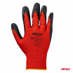 Ochranné rukavice polyesterové potiahnuté latexom veľkosť 10 2121X 4ks. AMIO-04637