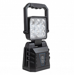 Prenosná pracovná lampa biela s funkciou výstražnej lampy 15W (BATT)
