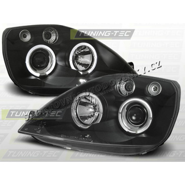 Ford Fiesta 2002-08 Predné číre svetlá Angel eyes black (LPFO09)
