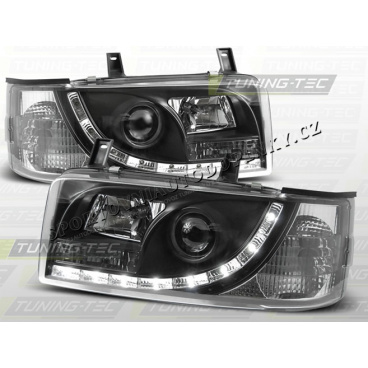 VW T4 1990-03 Predné číre svetlá Daylight LED Black (LPVW84)