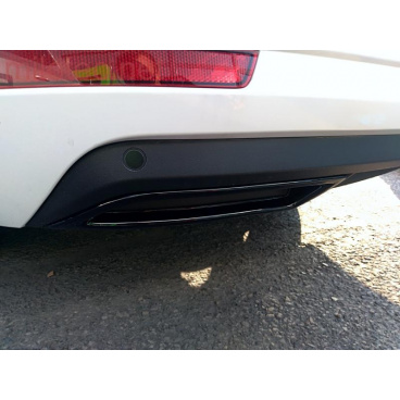 Atrapa výfuka, ABS čierny lesklý "klavírlak" - Octavia III, Facelift, r.v.2013 / 2017 Atrapa výfuka, ABS čierny lesklý "klavírlak" - Octavia III, Facelift, r.v.2013 / 2017