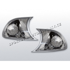 BMW E46 01-03 predné smerovky chróm (KPBM21) - coupe, cabrio