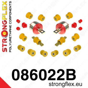 Honda CRX 1992-97 Strongflex zostava silentblokov len pre zadnú nápravu 22 ks