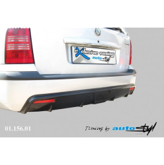 Difúzor zadného nárazníka - čierný hladký Škoda Octavia I Facelift 2001+