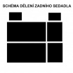 Autopoťahy 4Car-Škoda Felicia-delená zadná sedačka-modré
