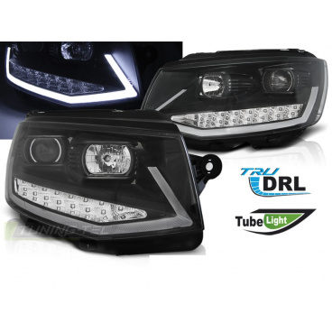 VW T6 2015- predné číre svetlá black tube light LED DRL (LPVWR0) VW T6 2015- predné číre svetlá black tube light LED DRL (LPVWR0)