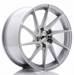 JR Wheels JR36 18x9 ET35 5x120 Strieborná kartáčovaná čelná strana