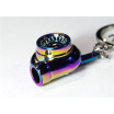 Kovový prívesok na kľúče turbo neon chróm