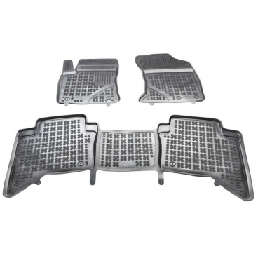 Gumové autokoberce, Toyota Hilux, 2015+, 4 dverové Gumové autokoberce, Toyota Hilux, 2015+, 4 dverové