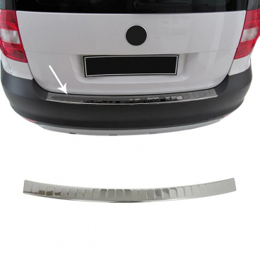 Nerez kryt hrany zadného nárazníka Omtec leštený Škoda Yeti 2009-13 Nerez kryt hrany zadného nárazníka Omtec leštený Škoda Yeti 2009-13