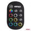 Pásky LED COB do auta viacfarebné multi color RGB s diaľkovým ovládaním 2x30cm 12V AMIO-04579