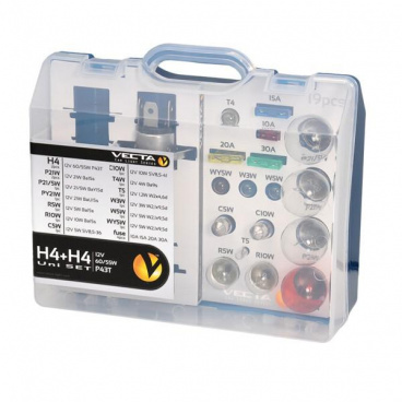 Box žiaroviek MEGA UNI 12V H4 + H4 Box žiaroviek MEGA UNI 12V H4 + H4