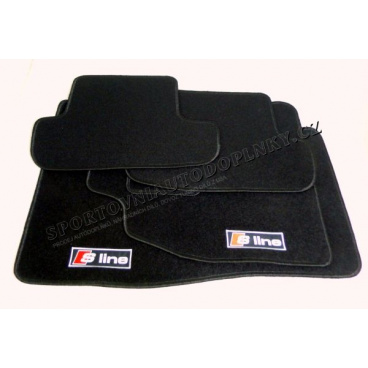 Audi A5 2009+ Coupe luxusné textilné koberce s logom S Line Audi A5 2009+ Coupe luxusné textilné koberce s logom S Line