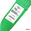 Ťažné lano pásové 8000 kg 70 mm 5 m hák + oko