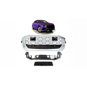 Gril Audi Q8 4M Strieborný Mat & Lesklá Čierna Gril Audi Q8 4M Strieborný Mat & Lesklá Čierna