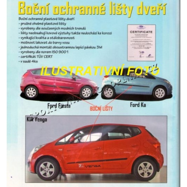 Ochranné lišty dveří (F-13), Renault Twingo, 1993-2007 Ochranné lišty dveří (F-13), Renault Twingo, 1993-2007