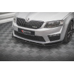 Spoiler pod predný nárazník ver.3 pre Škoda Octavia RS Mk3, Maxton Design (čierny lesklý plast ABS)