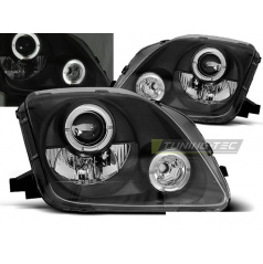 Honda Prelude 02.97-01 predné číre svetlá Angel Eyes black (LPHO24)