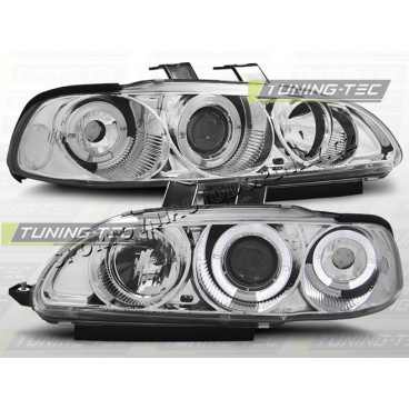 Honda Civic 1991-95 2D / 3D Predné číre svetlá Angel Eyes Chrome (LPHO01)