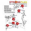 Audi Allroad 1997-03 Strongflex Šport zostava silentblokov len pre prednú nápravu 12 ks