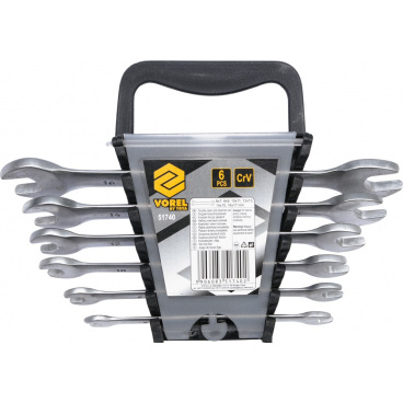 Súprava kľúčov plochých 6 ks 6 - 17 mm Súprava kľúčov plochých 6 ks 6 - 17 mm