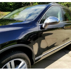 Nerez chróm kryty zrkadiel Omtec VW Touareg II 2010-15