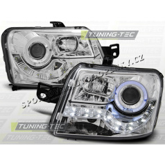 Fiat Panda 03-predné číra svetla Daylight LED chrome (LPFI13)