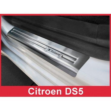 Nerez ochranné lišty prahu dverí 4ks Citroen DS5 2011-15