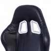 Športová polohovateľná sedačka Race Sport imitácia kože čierna (bez loga)