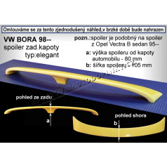 Volkswagen Bora (98+) spoiler zadnej kapoty (EÚ homologácia)