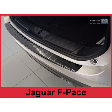 Nerez kryt-čierna ochrana prahu zadného nárazníka Jaguar F-Pace 2016+ Nerez kryt-čierna ochrana prahu zadného nárazníka Jaguar F-Pace 2016+