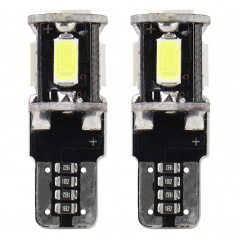Žiarovky 5SMD 5730 T10 (W5W) 12V biela CAN-BUS