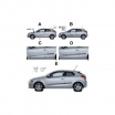 Ochranné bočné lišty na dvere, Kia Pro_Ceed I, 2006-2012, 3 dverové