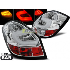 Škoda Fabia 2 2007-06.14 zadné lampy chrome LED bar (LDSK05)