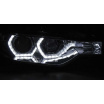 BMW F30, F31 10.2011 - 05.2015 predné svetlá Angel eyes LED chrome DRL