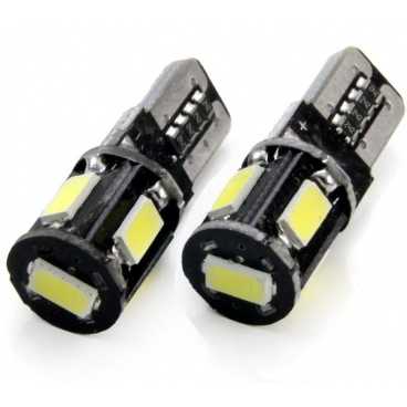 Žiarovky 5SMD 5730 T10 (W5W) 12V biela CAN-BUS