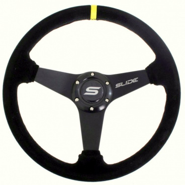 Športový volant WRC Rally II čierny (semiš poťah) 350 mm Športový volant WRC Rally II čierny (semiš poťah) 350 mm