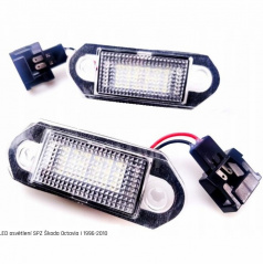LED osvetlenie zadné ŠPZ Škoda Octavia I 1996-2010, VW Golf III