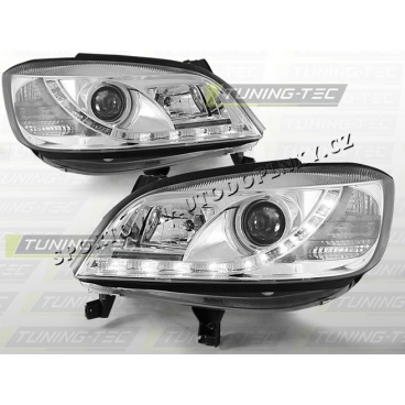 OPEL ZAFIRA 1999-05 PŘEDNÍ ČÍRÁ SVĚTLA DAYLIGHT LED CHROME OPEL ZAFIRA 1999-05 PŘEDNÍ ČÍRÁ SVĚTLA DAYLIGHT LED CHROME