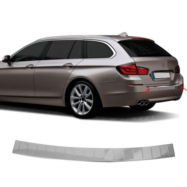 Nerez leštený kryt zadného nárazníka BMW 5 F11 kombi Nerez leštený kryt zadného nárazníka BMW 5 F11 kombi