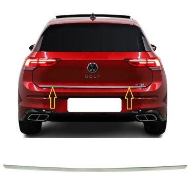 Nerez lišta spodnej hrany kufra VW Gollf VIII HTB 5D 2020+ (MK8) Nerez lišta spodnej hrany kufra VW Gollf VIII HTB 5D 2020+ (MK8)