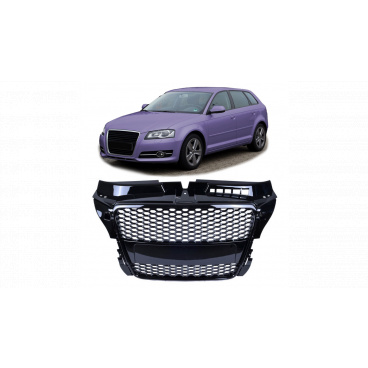 Gril Audi A3 8P Facelift Lesklá Čierna