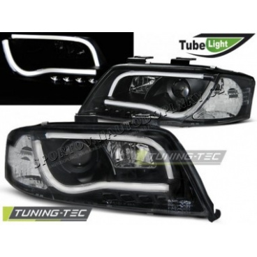 AUDI A6 06.2001-05.2004 predné číre svetlá LED TUBE LIGHTS black (LPAU94) AUDI A6 06.2001-05.2004 predné číre svetlá LED TUBE LIGHTS black (LPAU94)