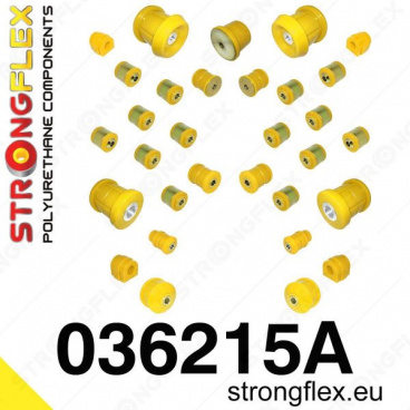 BMW rada 3 (E90 + E91, E92) Strongflex Šport kompletná zostava silentblokov 28 ks BMW rada 3 (E90 + E91, E92) Strongflex Šport kompletná zostava silentblokov 28 ks